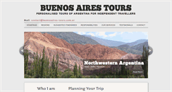 Desktop Screenshot of buenosaires-tours.com.ar